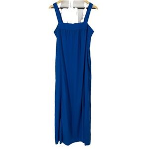 J‎ Crew Womens Cobalt Blue Maxi Sundress Size 8 Lightweight Resort Cruise Beachy